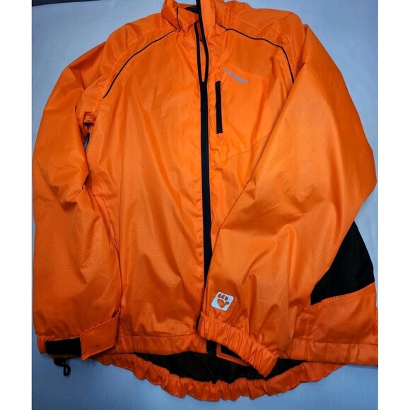 Muddyfox Men's Size Medium Bright Orange Cycling Jacket - Picture 12 of 16